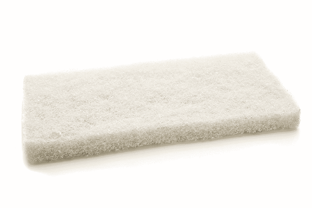 white cleaning pad