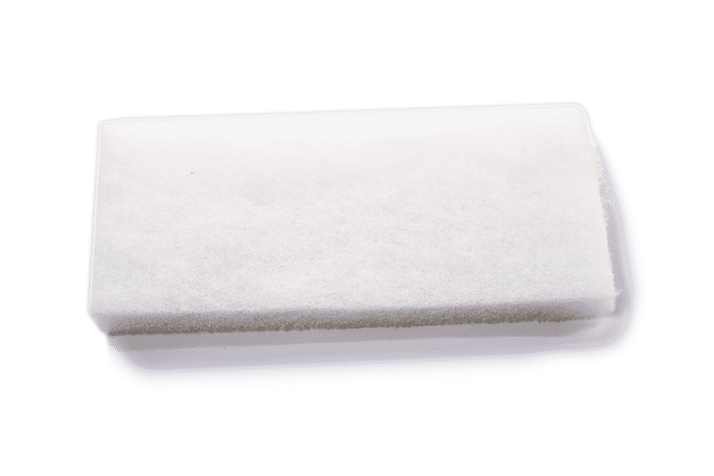 white cleaning pad